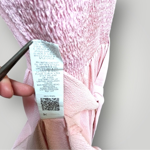 Shein Elegant Pink Sleeveless Dress - Picture 7 of 10